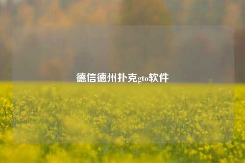 德信德州扑克gto软件