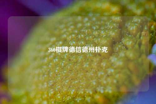 360棋牌德信德州扑克