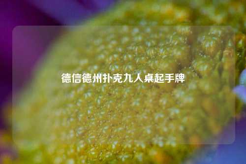 德信德州扑克九人桌起手牌