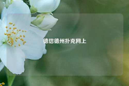 德信德州扑克网上